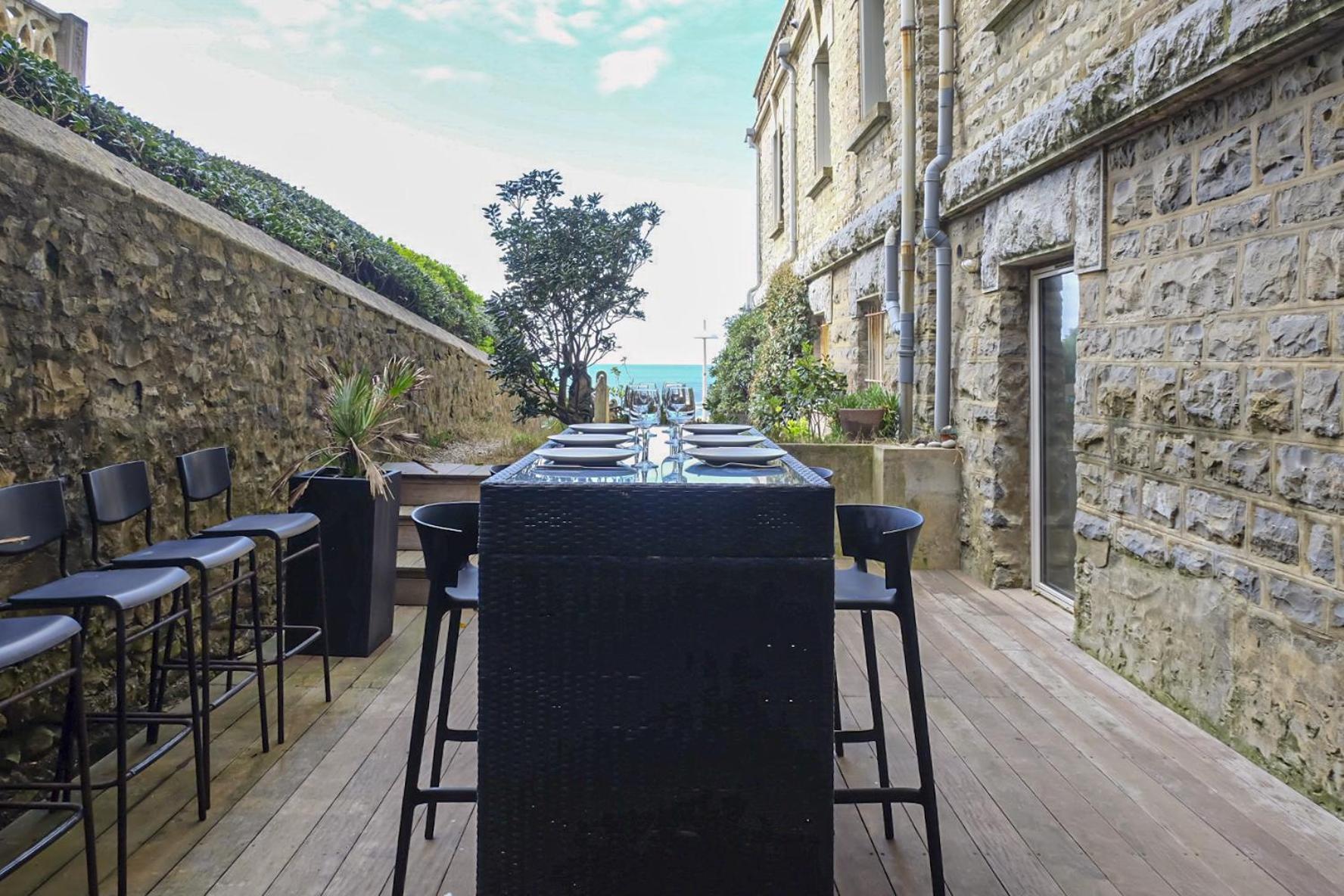 Magnifique Appartement Avec Terrasse, Parking Et Vue Sur L'Ocean Pour 5 Biarritz Exterior photo